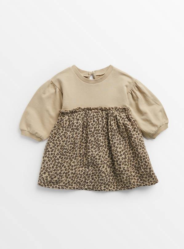 Leopard Print Twofer Dress Up to 3 mths